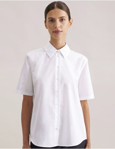 SEI-60.145942-Womens Oversize Popeline Blouse Shortsleeve